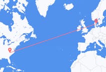 Flights from Charlotte to Aarhus