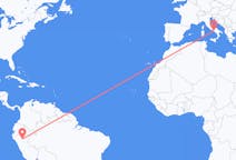Flyg från Tarapoto, Peru till Neapel, Italien