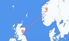 Vluchten van Sogndal naar Dundee