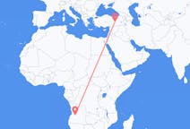 Flyg från Huambo, Angola till Elazig, Turkiet