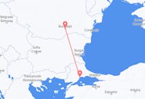 Flyreiser fra Tekirdağ, Tyrkia til București, Romania