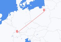 Flyreiser fra Szczytno, Polen, til Zürich, Polen