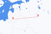 Loty z Kowno, Litwa do Moskwa, Rosja