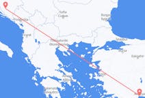 Flyg från Antalya till Mostar