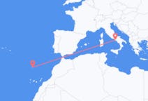 Flyreiser fra Funchal, Portugal til Napoli, Italia