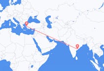 Flights from Rajahmundry, India to İzmir, Turkey
