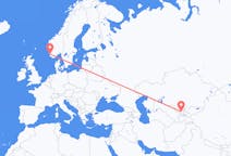 Flyreiser fra Tasjkent, Usbekistan til Stavanger, Norge