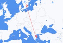 Flyg från Aten till Karlskrona