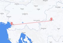 Vluchten van Zagreb, Kroatië naar Triëst, Italië
