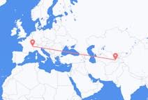 Flyg från Dusjanbe, Tadzjikistan till Genève, Schweiz