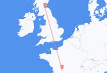 Flyreiser fra Limoges, til Edinburgh