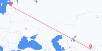 から ウズベキスタンへ ラトビアのフライト