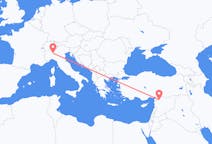 Flüge von Aleppo, nach Mailand