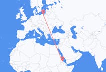 Flights from Asmara to Gdańsk