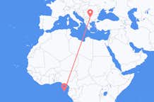 Flyrejser fra São Tomé til Sofia