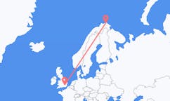 Flyreiser fra Mehamn, Norge til London, England