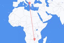Flyreiser fra Bulawayo, Zimbabwe til Korfu, Hellas