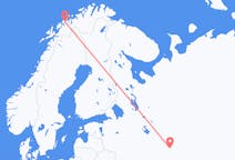Vols depuis la ville de Nijni Novgorod vers la ville de Tromsø