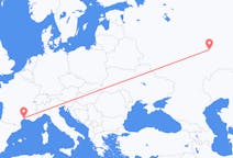 Fly fra Uljanovsk til Montpellier