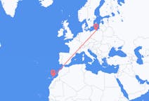 Flights from Lanzarote, Spain to Gdańsk, Poland