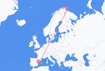 ノルウェーのから キルケネス、スペインのへ アリカンテフライト