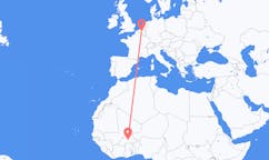 Flyreiser fra Ouagadougou, Burkina Faso til Brussel, Belgia