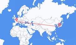 Flyrejser fra Tokushima, Japan til Clermont-Ferrand, Frankrig