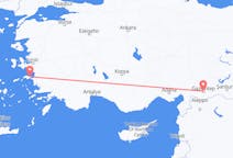 Flyreiser fra Samos, Hellas til Gaziantep, Tyrkia