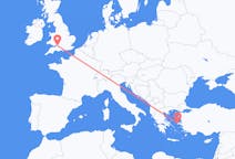 Flights from Chios, Greece to Bristol, England
