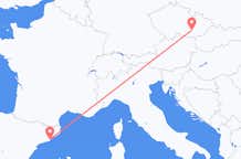 Flyg från Brno, Tjeckien till Barcelona, Spanien
