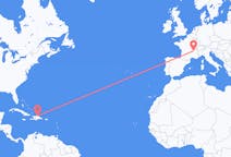 Flyrejser fra Puerto Plata, Den Dominikanske Republik til Lyon, Frankrig