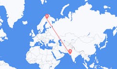 Flights from Rajkot, India to Kittilä, Finland