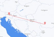 Flights from Ljubljana in Slovenia to Craiova in Romania