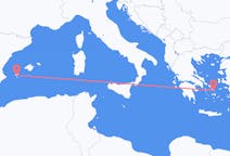 Flyreiser fra Mykonos, Hellas til Ibiza, Spania