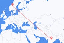 Flyrejser fra Nagpur, Indien til Røros, Norge