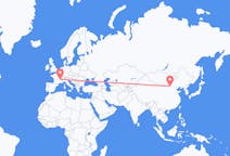 Flights from Hohhot, China to Lyon, France