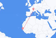 Flyrejser fra Bissau, Guinea-Bissau til Grenoble, Frankrig