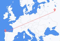 Flyg från Moskva till A Coruña