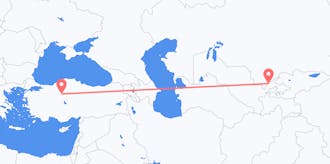 Flyrejser fra Usbekistan til Tyrkiet