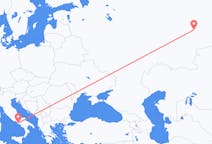 Flyrejser fra Jekaterinburg, Rusland til Napoli, Italien