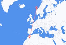 出发地 摩洛哥扎戈拉目的地 挪威Ålesund的航班