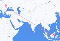 Flyrejser fra Balikpapan, Indonesien til Bacău, Rumænien