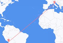 Flyrejser fra Tacna, Peru til Firenze, Italien