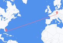 Flyrejser fra Bimini, Bahamas til Nürnberg, Tyskland