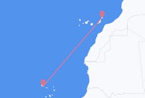 Vluchten van São Vicente, Kaapverdië naar Lanzarote, Spanje