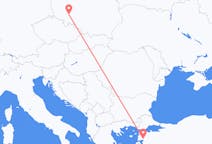 出发地 波兰弗罗茨瓦夫目的地 土耳其埃德雷米特的航班