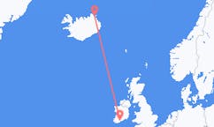 아이슬란드 토르쇼픈에서 출발해 아일랜드 코르크에(으)로 가는 항공편