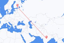 Flights from Nagpur, India to Lappeenranta, Finland