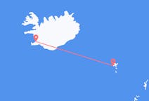フェロー諸島のから ソルヴァーグル、アイスランドのへ レイキャヴィークフライト