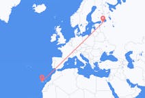 Flyreiser fra St. Petersburg, Russland til Tenerife, Spania